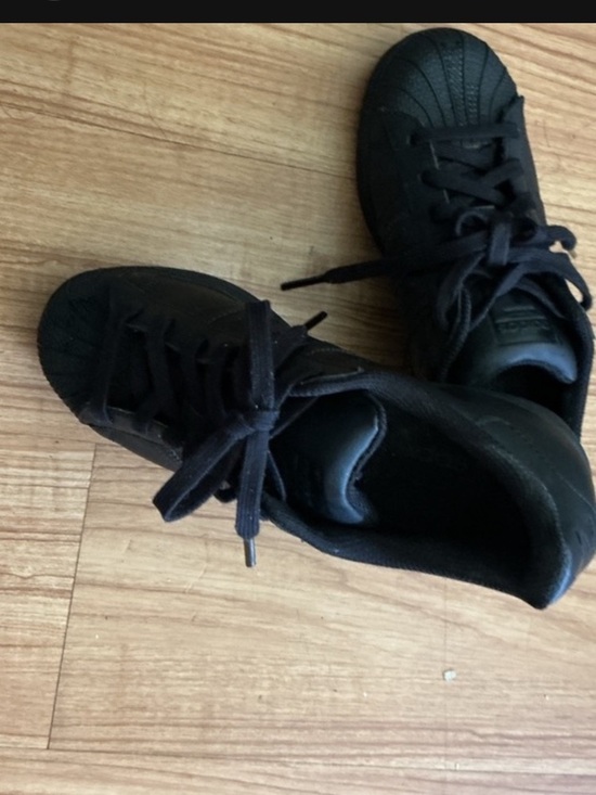 adidas Other - adidas Kids Black Shell-Toe Low-Top Sneakers